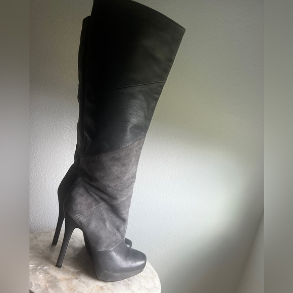 House of Harlow Lainey Grey knee High Boots- Size 39 - Picture 5 of 7